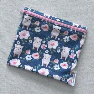 Floral Pig Reusable Sandwich Bag