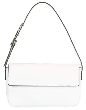 Fresh White Croc Embossed Tommy Leather Bag