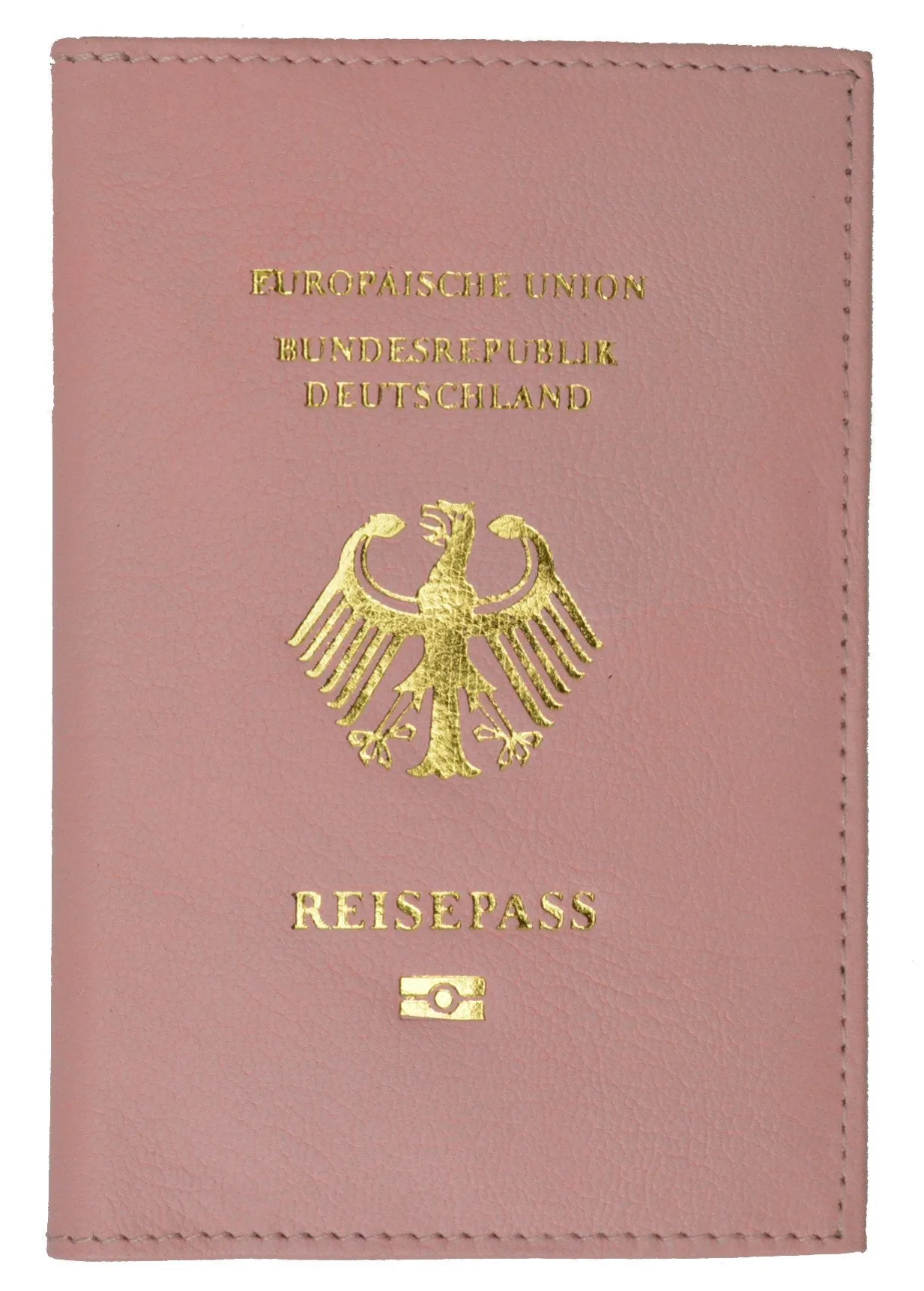 Genuine Leather Passport Wallet, Cover, Holder with German Emblem for International Travel 151 Germany