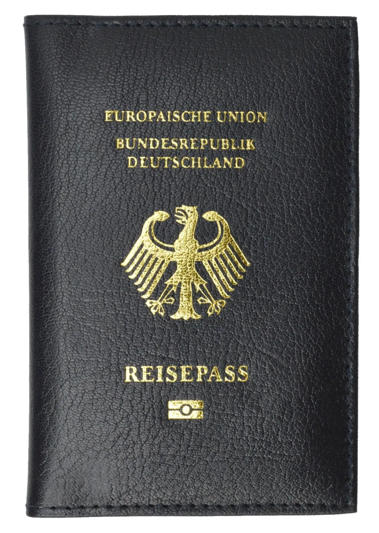 Genuine Leather Passport Wallet, Cover, Holder with German Emblem for International Travel 151 Germany