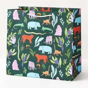 Gift Bag Large - Tropical Animals