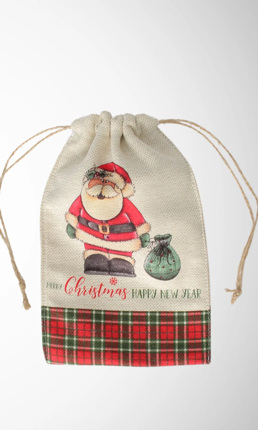 Gift Christmas Fabric Bag (Santa & Bag)