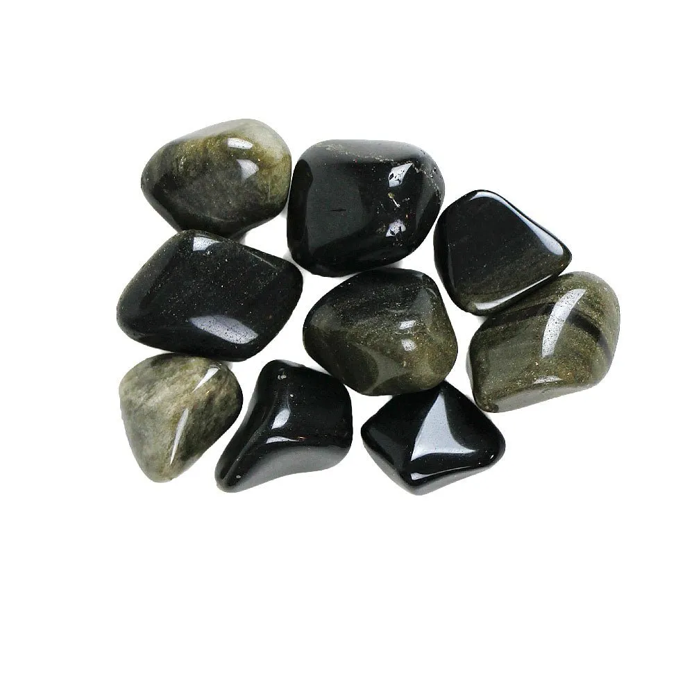 Golden Sheen Obsidian Tumbled