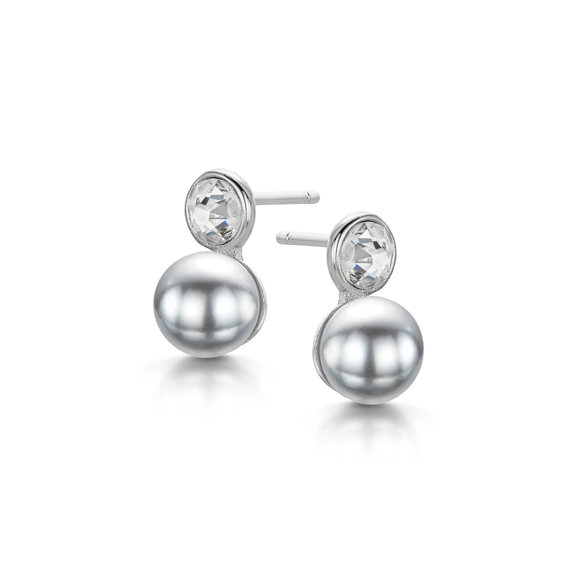 Grace Earrings - Rhodium