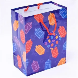 Hanukkah Gift Bag - Dreidels