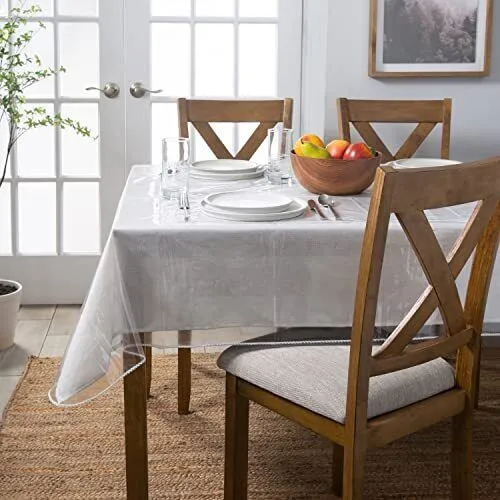 Home Details Clear Plastic Tablecloth 1pc