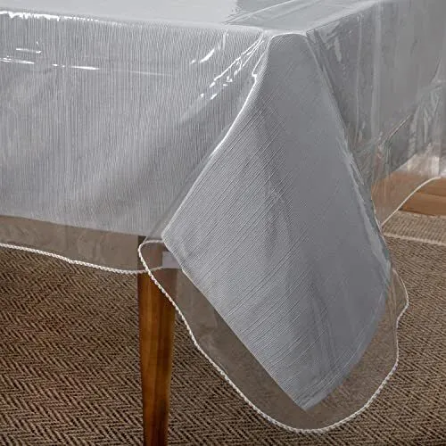 Home Details Clear Plastic Tablecloth 1pc