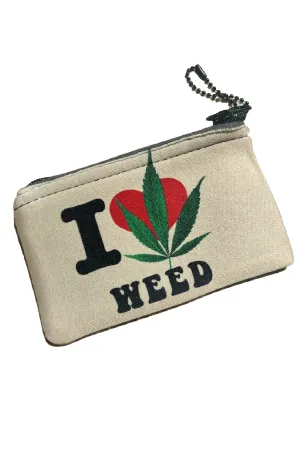 I Love Weed Coin Purse