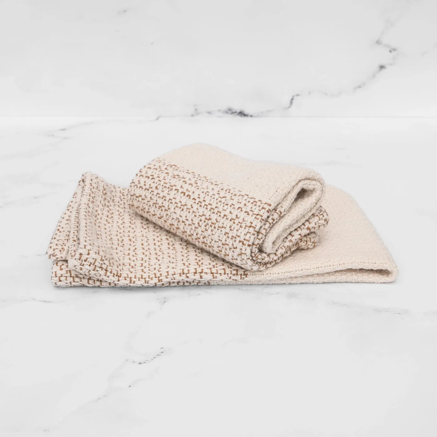 Ivory & Sand Handwoven Kitchen Towel