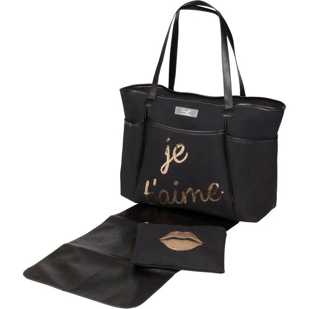 Je'Taime Sequin Zipper Tote