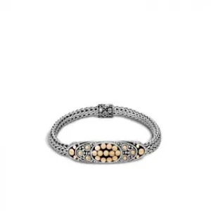 JOHN HARDY SILVER & GOLD DOT WOMEN'S STATION BRACELET