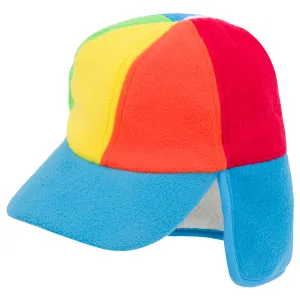 Kids Frosty Fleece Winter Flap Hat - Rainbow