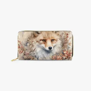 Long Type Zipper Purse - Fox