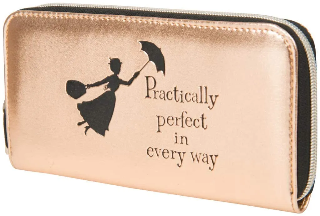 Mary Poppins Gifts Women Purses Ladies Wallet Rose Gold Disney Merchandise