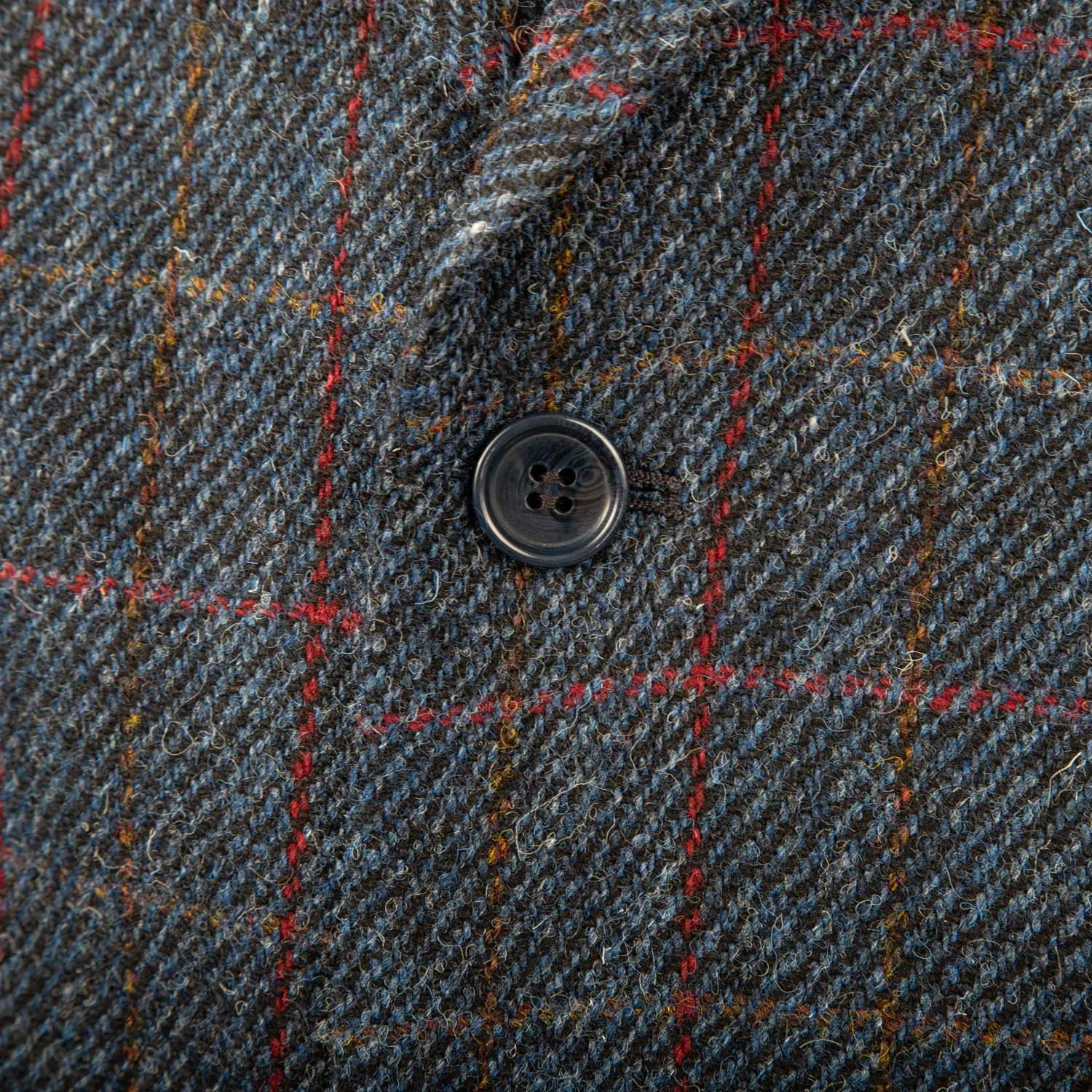 Men's Barra Harris Tweed Jacket  Blue Red Check