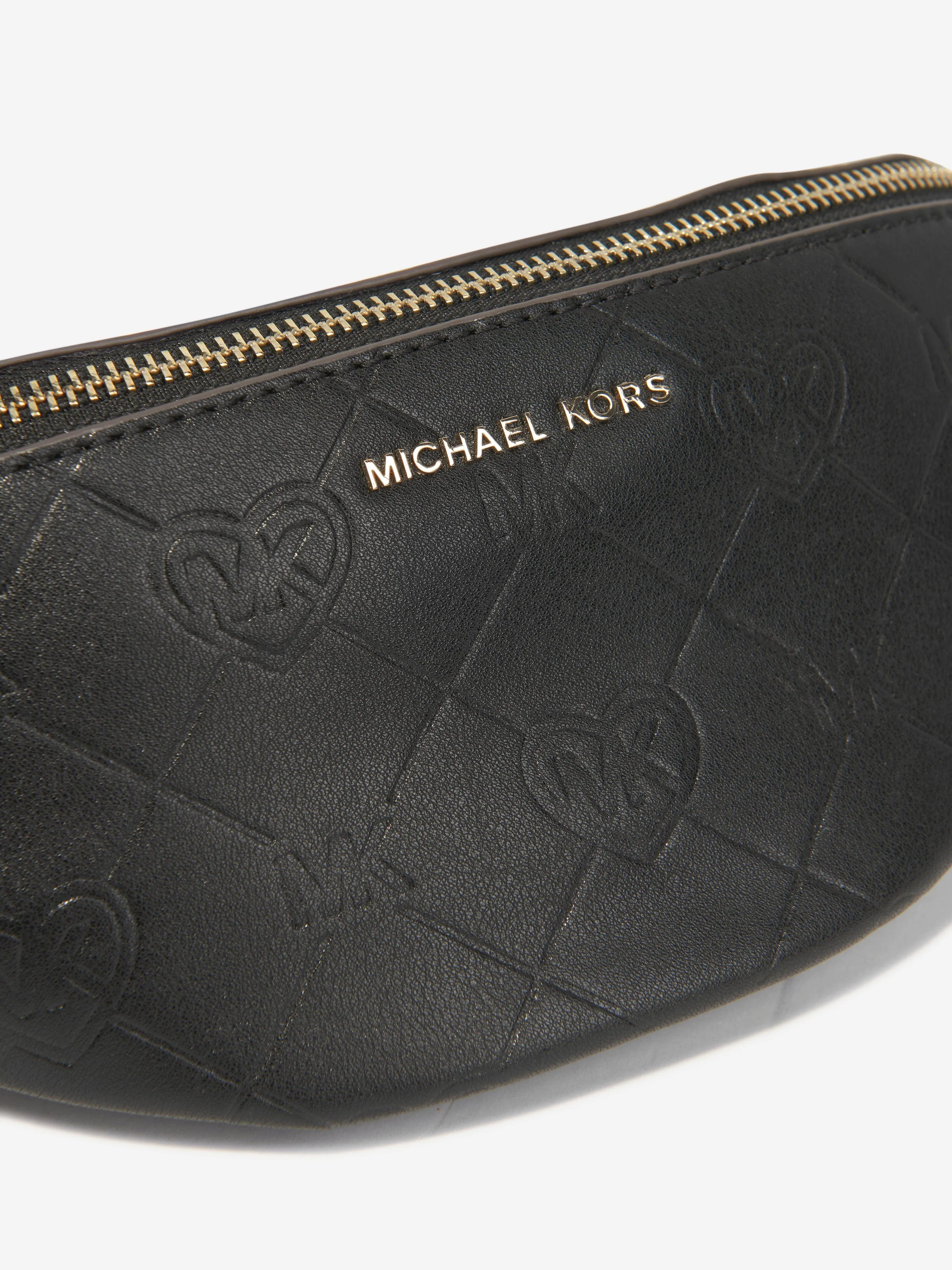 Michael Kors Girls Logo Belt Bag in Black