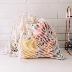 Organic Mesh Produce Bags (set of 3)