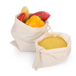 Organic Muslin Cotton Produce Bag - GOTS Certified