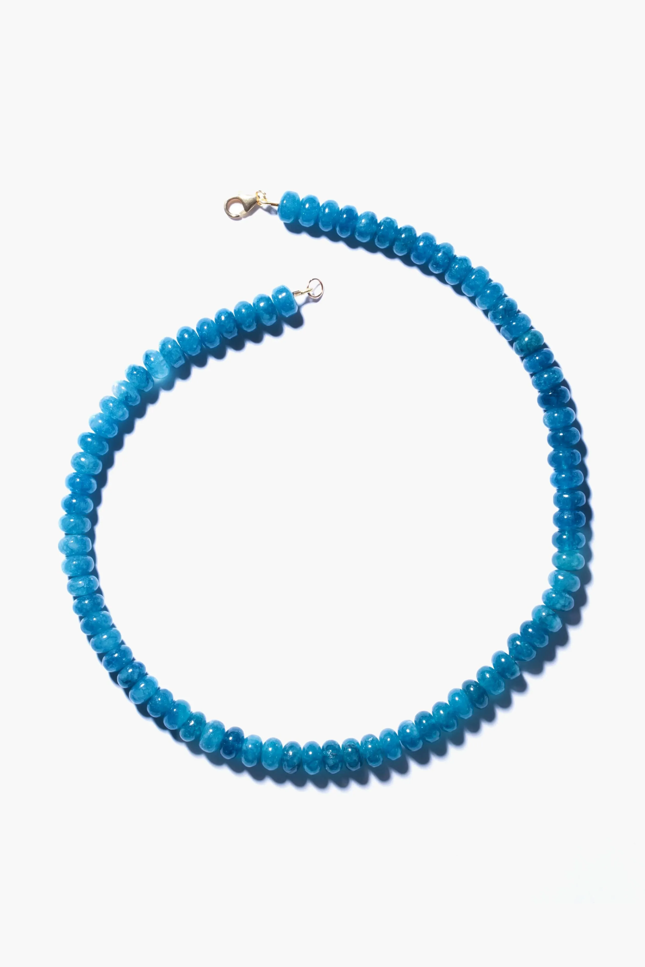 Peacock Blue Angelite Candy Necklace