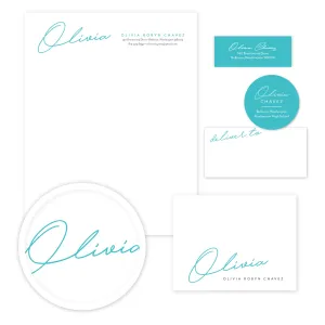 Penned Name Stationery Set - Large