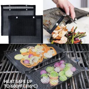 PFTE Plastic Reusable And Easy To Clean Grill Bags