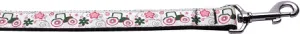 Pink Tractors Nylon Dog Leash 3-8 Inch Wide 4ft Long