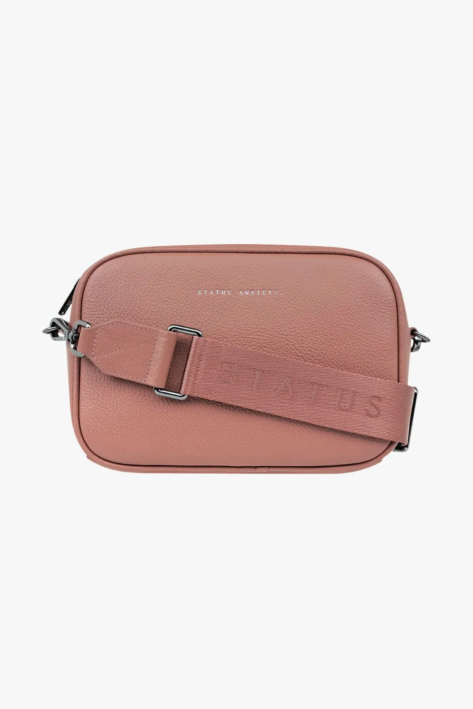 Plunder Dusty Rose Crossbody Black Webbed Strap