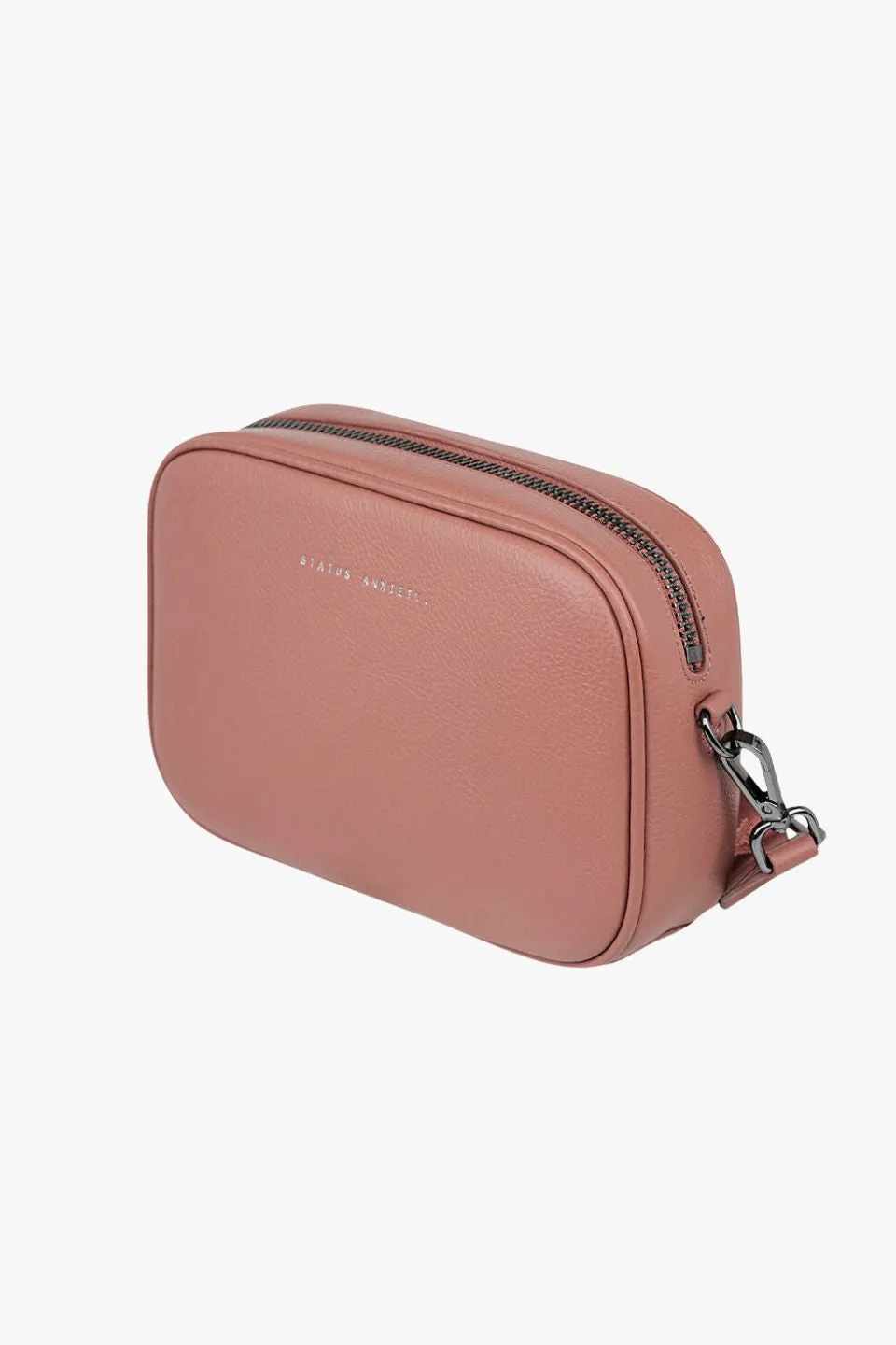 Plunder Dusty Rose Crossbody Black Webbed Strap