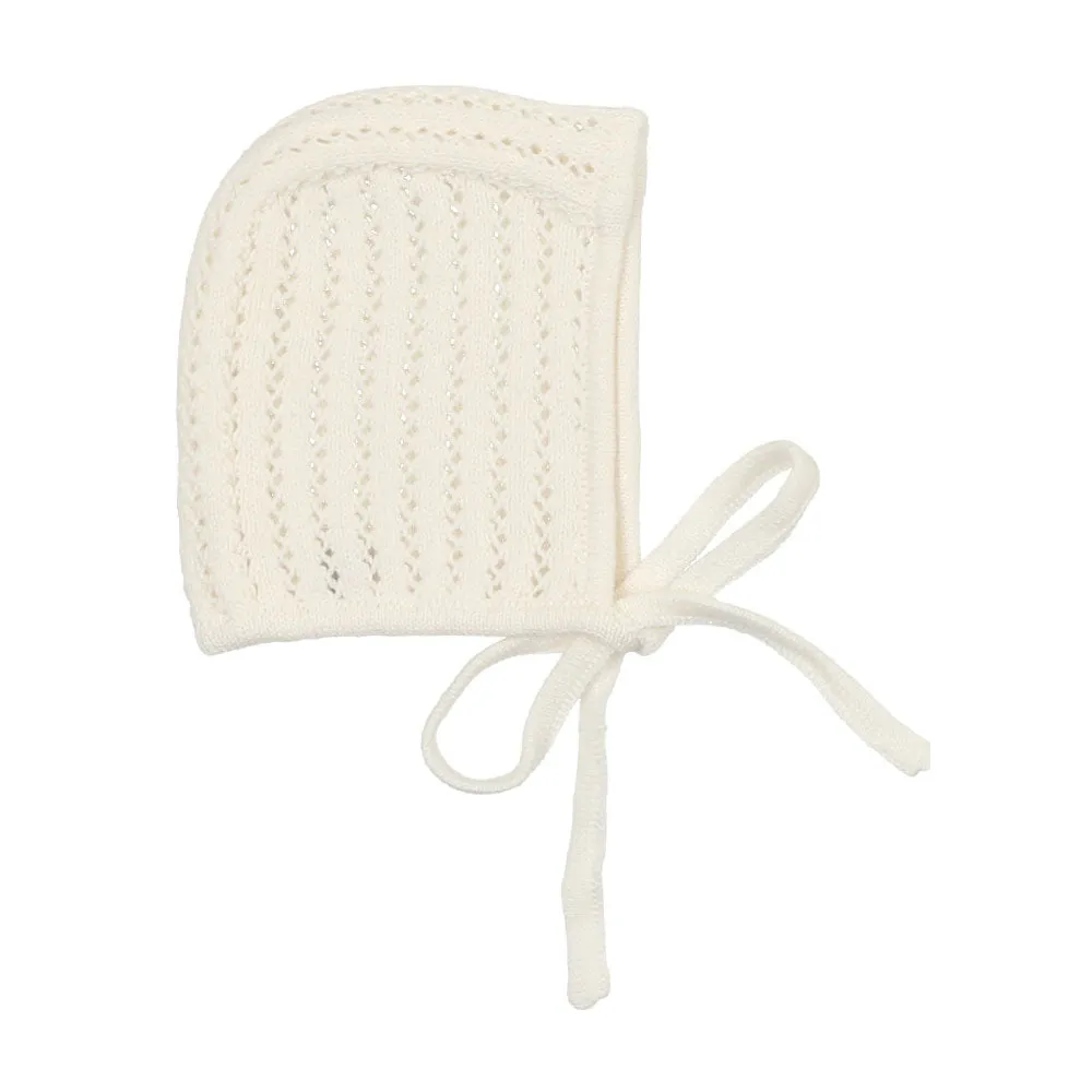 Precious Purl Knit Bonnet