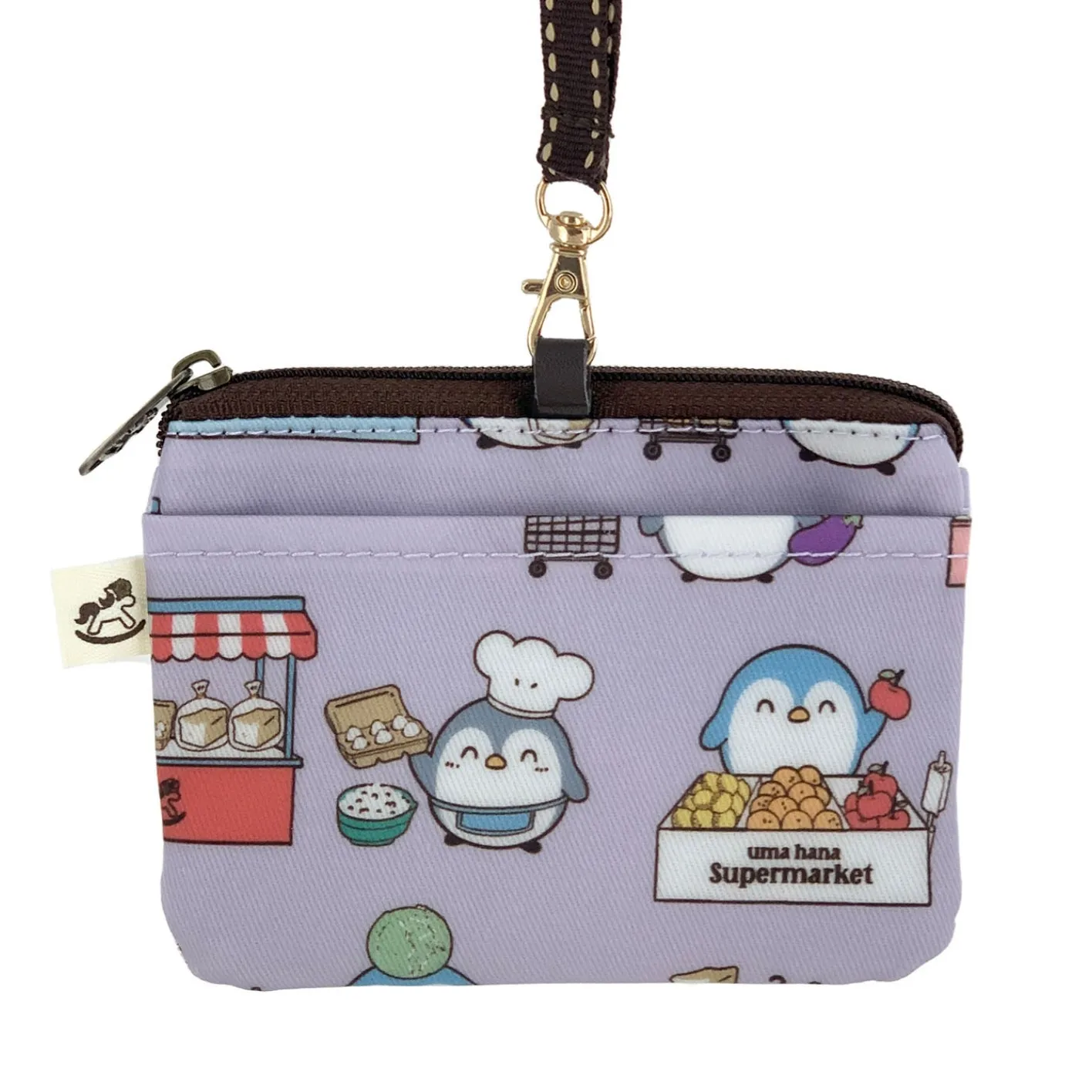 Purple Penguin Market Card & Coin Purse