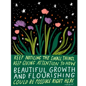 "Beautiful growth" - Sticker