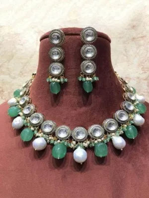 Round Patchi Semi Precious Necklace