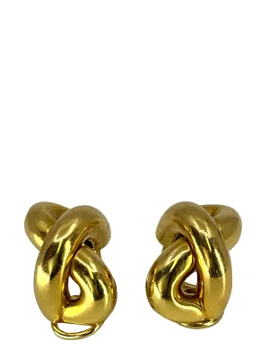 Seaman Schepps 18k Gold Crossover X Earrings