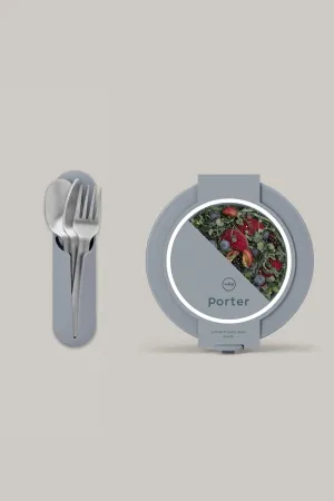 [Set] Porter Bowl   Utensil - Slate