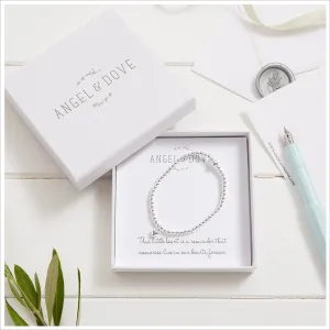 Silver Heart 'Memories' Bracelet Sympathy Gift with Bag & Card