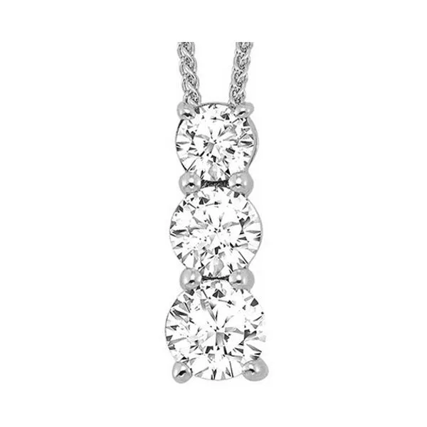 Silver (SLV 995) Cubic Zirconia Pendant -  1/2 ctw