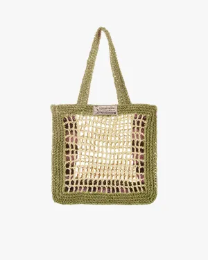 SPICE BAG SHOPPER GREEN/MARSHMALLOW