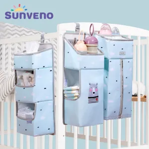 Sunveno Baby Storage Organizer Crib Hanging Storage Bag Caddy