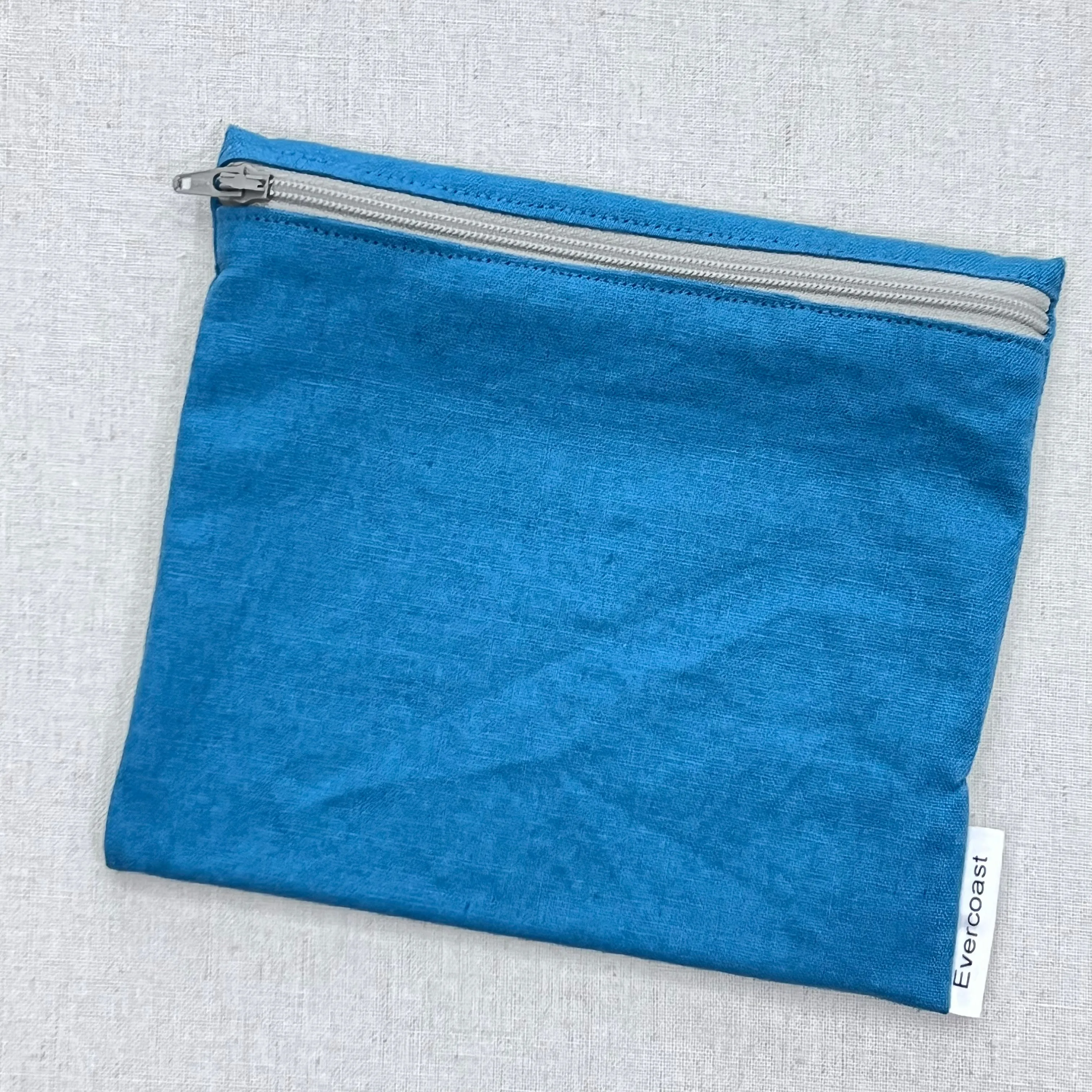 Teal Linen Reusable Sandwich Bag