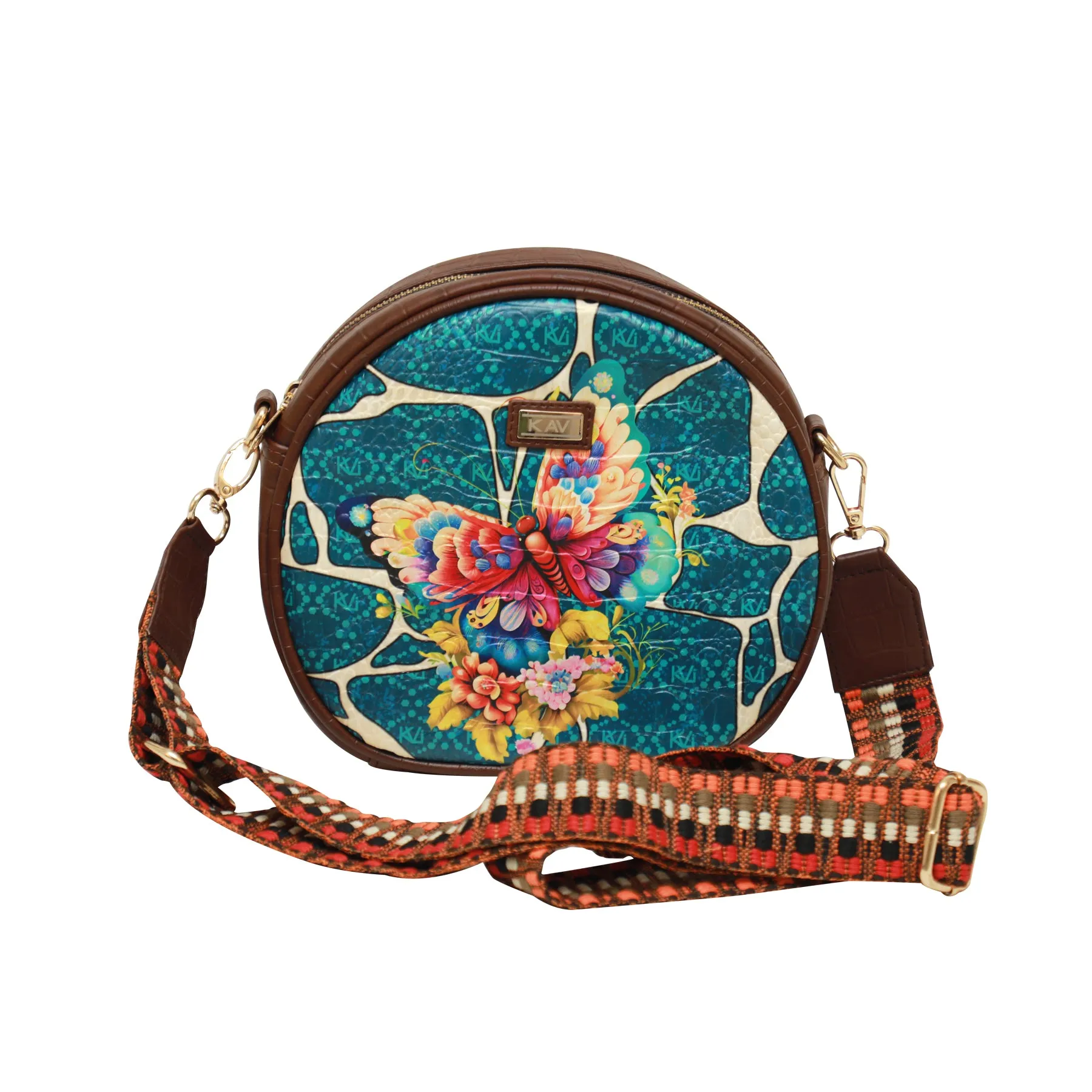 Teal Paradise Orbis Sling Bags 1303