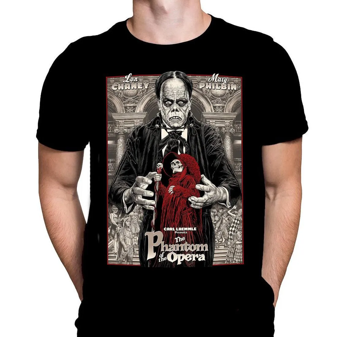 The Phantom Of The Opera Poster - Classic Horror Movie Art - T-Shirt