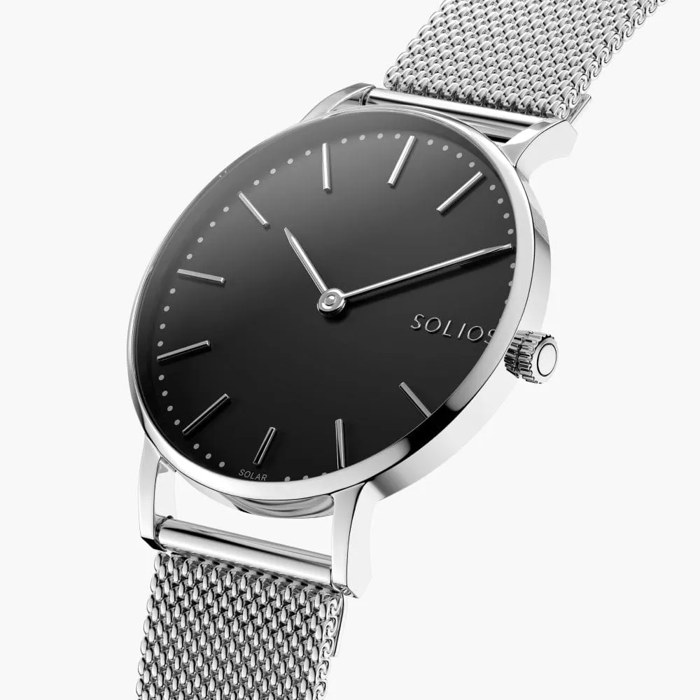 The Solar Classic Bundle | Black Dial - Silver Case