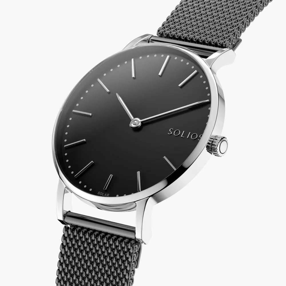 The Solar Classic Bundle | Black Dial - Silver Case