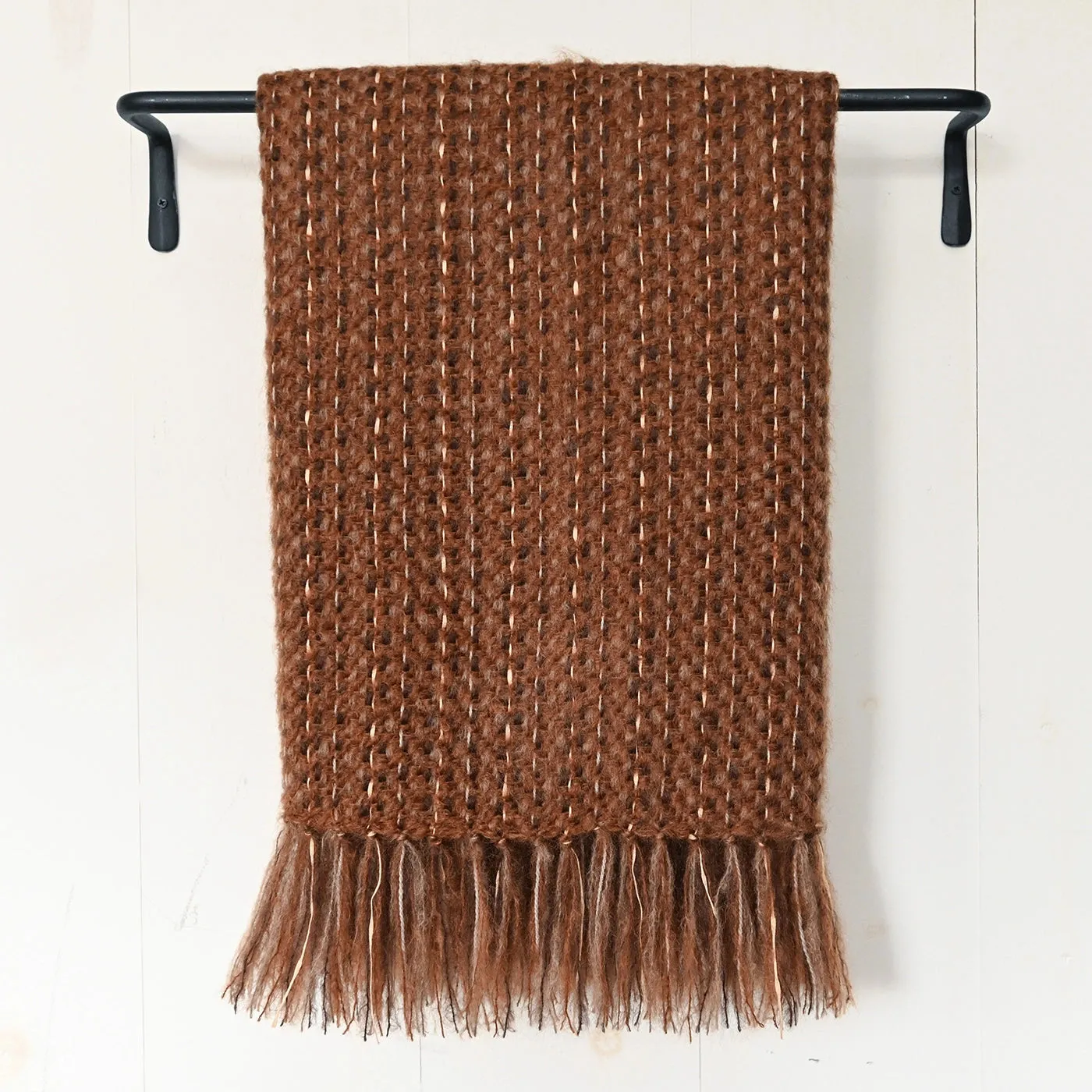 Tortoise Shell Handwoven Mohair Throw