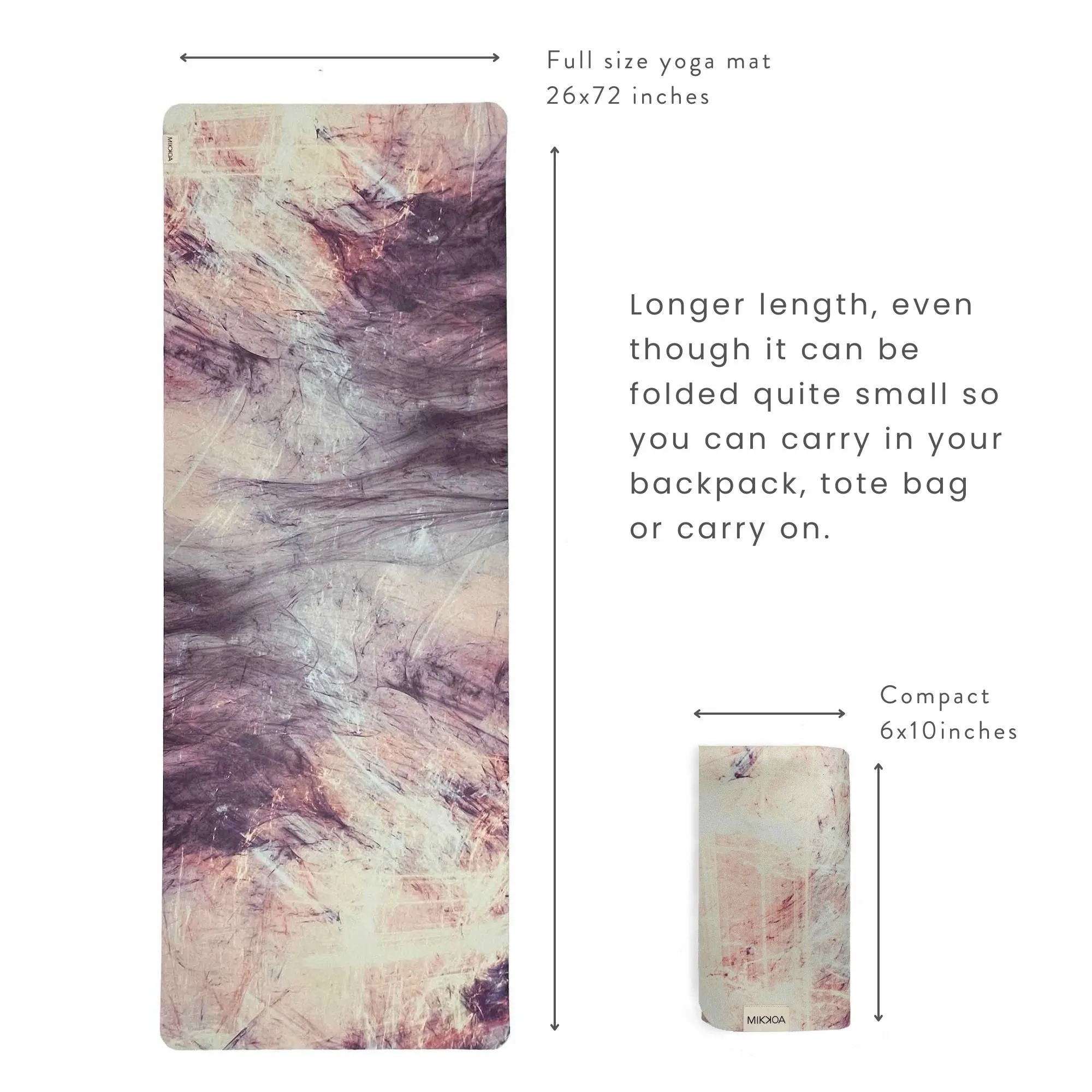 Travel Yoga Mat – Mystic Marble