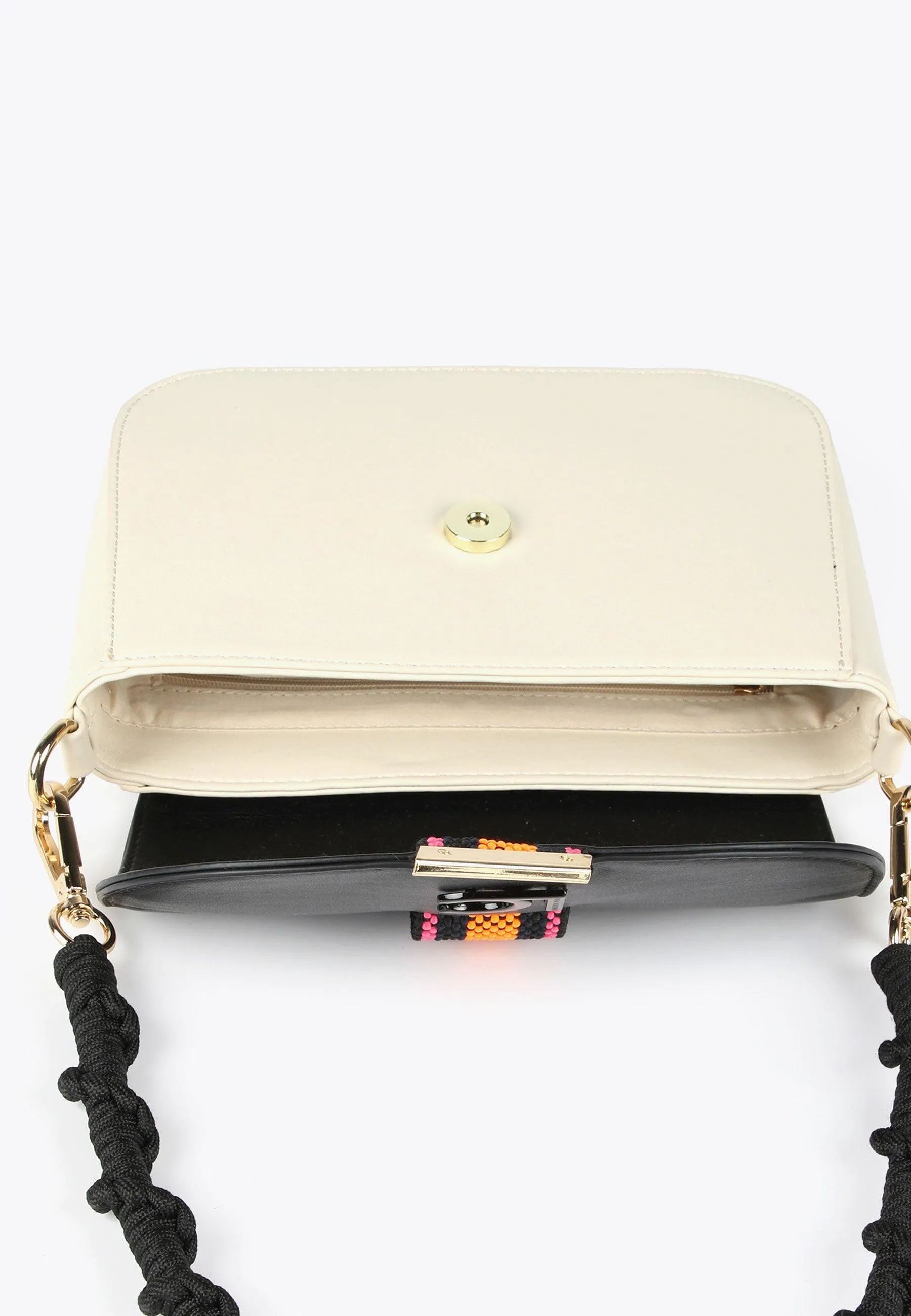 Two-tone crossbody bag