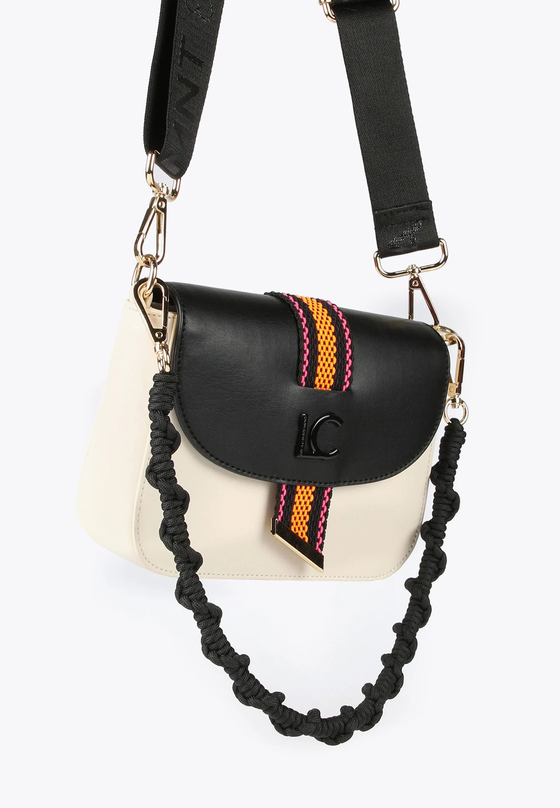 Two-tone crossbody bag