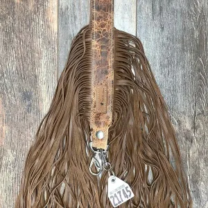 Western Mini Leather Fringe Strap 36" #21745