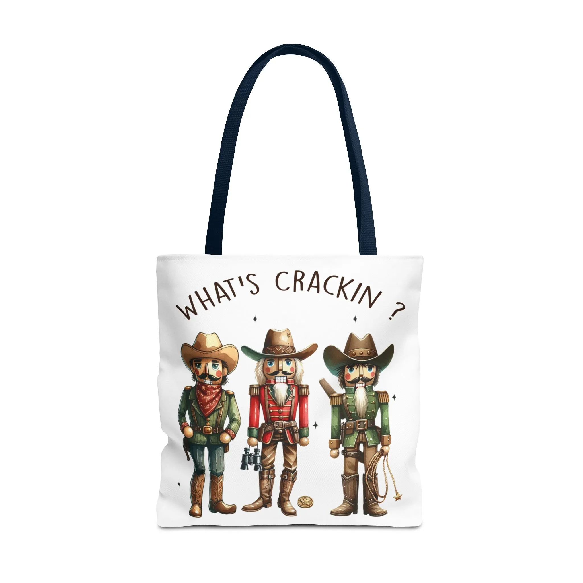 Western Themed Tote Bag - "What's Crackin?"