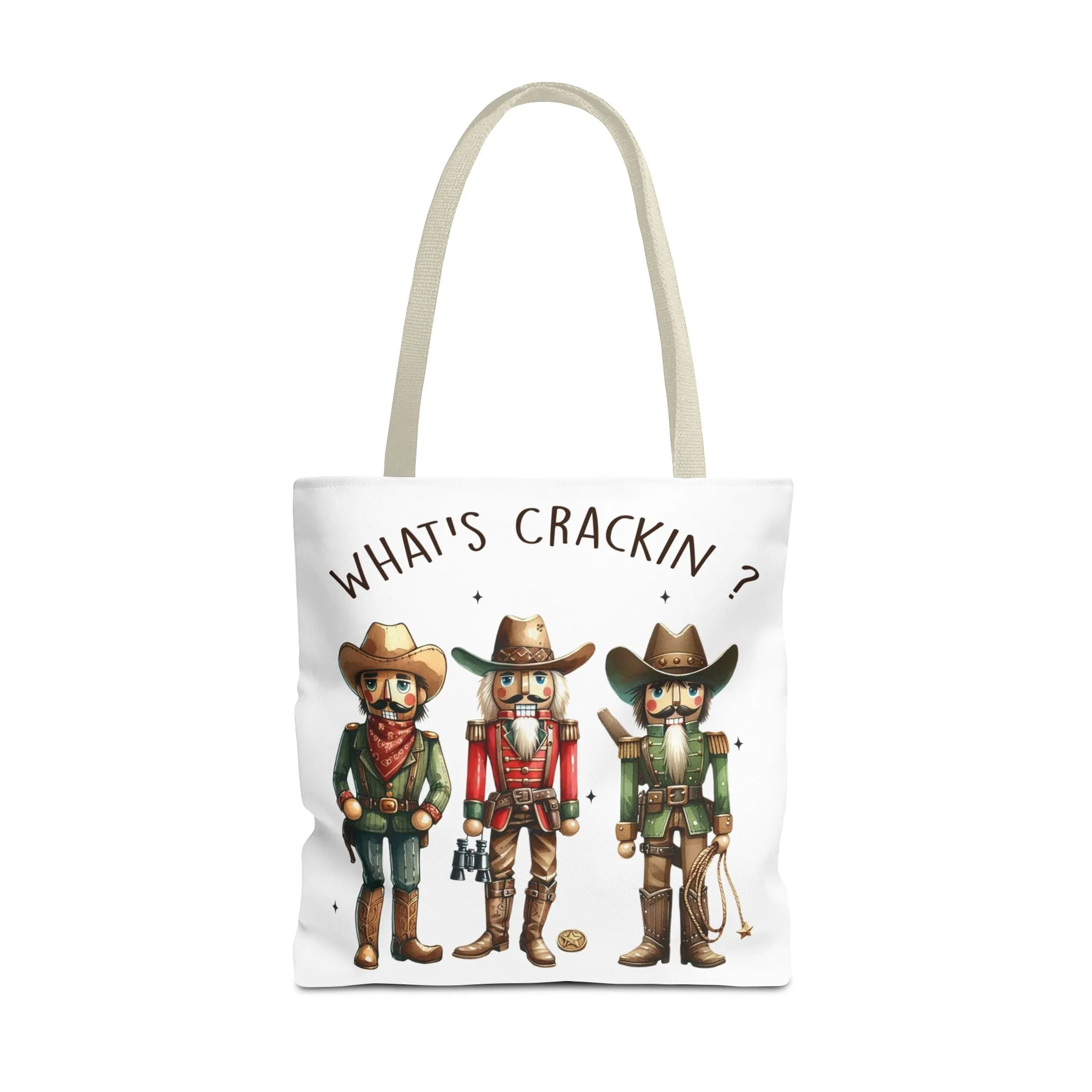 Western Themed Tote Bag - "What's Crackin?"